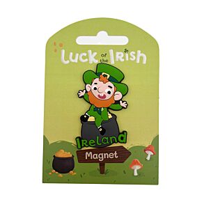 PVC Magnet - Luck of the Irish Leprechaun Ireland Souvenir PVC Magnet - Luck of the Irish Leprechaun Ireland Souvenir