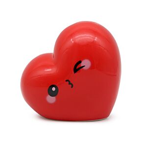 Ceramic Money Box - J'Adoramals Red Heart