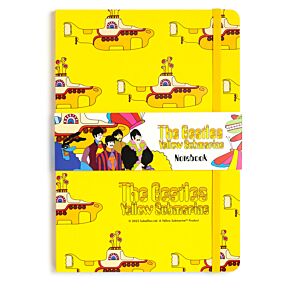 Recycled Paper A5 Lined Notebook - The Beatles Yellow Submarine