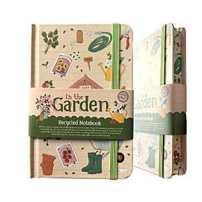 Recycled Paper A6 Lined Notebook - In the Garden Recycled Paper A6 Lined Notebook - In the Garden