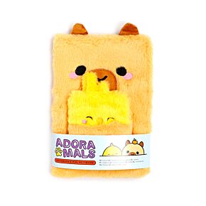 Plush A5 Notebook with Pouch & Mini Notebook - Capybara