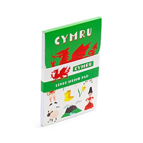 Flip Open Shaped Memo Pad - Welsh Dragon Wales (Cymru)