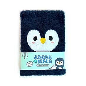 Plush A5 Notebook - Adoramals Penguin