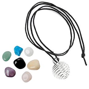 Gemstone Necklace Kit with Assorted Stones Gemstone Necklace Kit with Assorted Stones