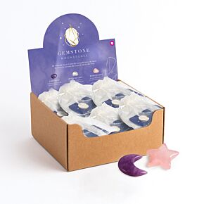 Healing Stones Set of 2 - Star & Moon Shaped Healing Stones Set of 2 - Star & Moon Shaped