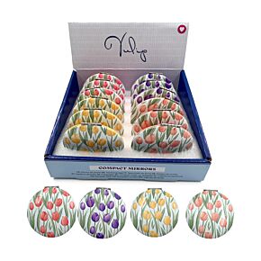 Compact Mirror - Tulips