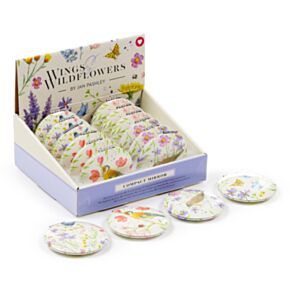 Compact Mirror - Jan Pashley Wings & Wildflowers