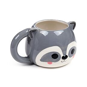 Ceramic Shaped Head Mug - Adoramals Raccoon