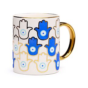 Porcelain Mug - Evil Eye Hand Porcelain Mug - Evil Eye Hand