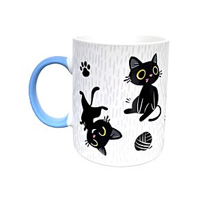 Porcelain Mug - Lucky the Black Cat