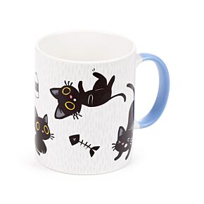 Porcelain Mug - Lucky the Black Cat Porcelain Mug - Lucky the Black Cat