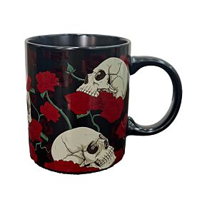 Porcelain Mug - Skulls & Roses Porcelain Mug - Skulls & Roses