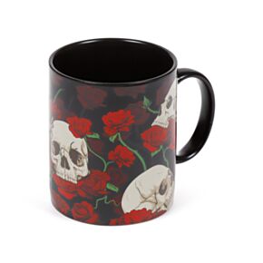 Porcelain Mug - Skulls & Roses
