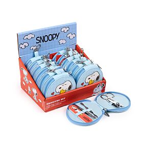 5 Piece Round Manicure Set - Peanuts Snoopy & Woodstock 5 Piece Round Manicure Set - Peanuts Snoopy & Woodstock