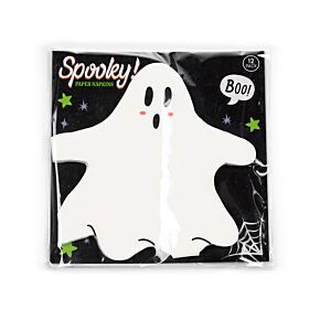 Pack of 12 Napkins - Halloween Ghost
