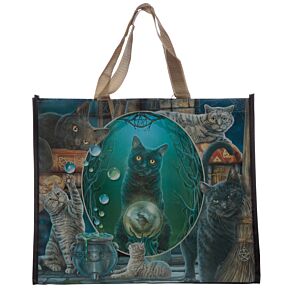 Durable Reusable Shopping Bag - Lisa Parker Magic Cat Montage Durable Reusable Shopping Bag - Lisa Parker Magic Cat Montage