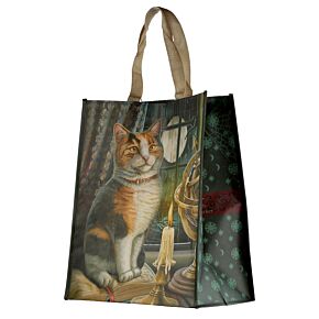 Durable Reusable Shopping Bag - Lisa Parker Adventure Awaits Cat Durable Reusable Shopping Bag - Lisa Parker Adventure Awaits Cat