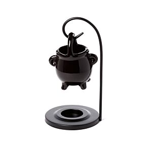 Ceramic Hanging Ceramic Oil Burner - Black Cauldron