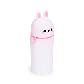 Silicone Upright Pencil Case - Adoramals Frances the Rabbit