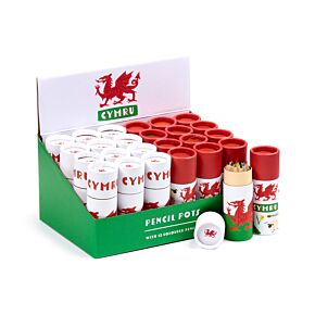 Colouring Pencil Tube - Welsh Dragon