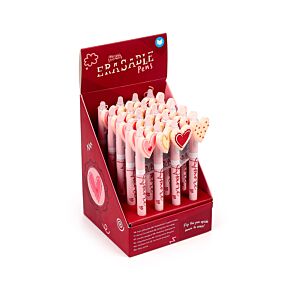Erasable Pen with PVC Topper - Amore Heart
