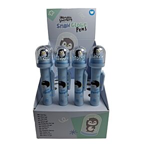 Snowglobe Pen - Adoramals Penguin Snowglobe Pen - Adoramals Penguin