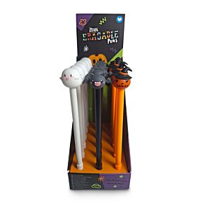 Erasable Pen with PVC Topper - Spooky Ghost, Bat & Pumpkin