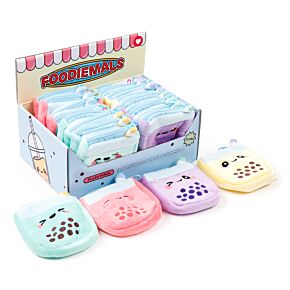 Plush Change Purse - Foodiemals Bubble Tea Plush Change Purse - Foodiemals Bubble Tea