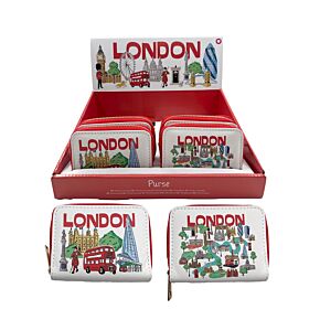 Small Zip Around Wallet - London Icons