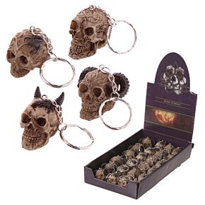 Novelty Keyring - Celtic Skull Head