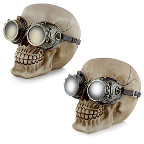 Fantasy Steampunk Skull Ornament - Goggles Fantasy Steampunk Skull Ornament - Goggles