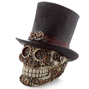 Fantasy Steampunk Skull Ornament - Top Hat Fantasy Steampunk Skull Ornament - Top Hat