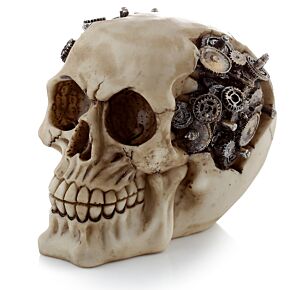Fantasy Steampunk Skull Ornament - Cogs and Gears Fantasy Steampunk Skull Ornament - Cogs and Gears