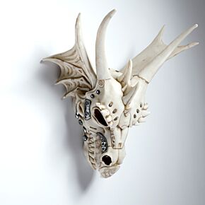 Dragon Skull Decoration with Metallic Detail