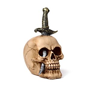 Decorative Ornament - Skull Pierced with Sword