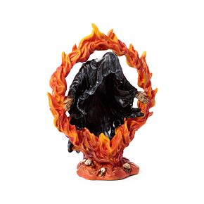 Resin Tea Light Holder - The Reaper of Death Ring of Fire