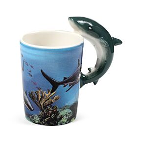 Shaped Handle Ceramic Mug - Lisa Parker Shark