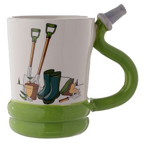 Shaped Handle Ceramic Mug - Garden Hose Shaped Handle Ceramic Mug - Garden Hose