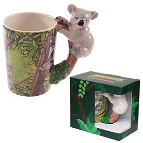 Shaped Handle Ceramic Mug - Zooniverse Koala Shaped Handle Ceramic Mug - Zooniverse Koala