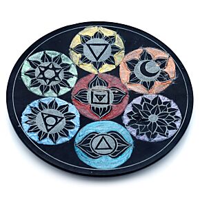 Soapstone Chakra Incense Burner Dish Soapstone Chakra Incense Burner Dish