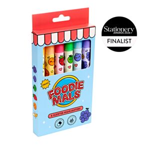 Scented Erasable Highlighter Set of 6 - Foodiemals Fruit