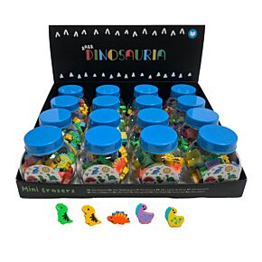 Mini Erasers Pot - Dinosauria