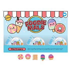Mini Erasers Pot - Foodiemals Mini Erasers Pot - Foodiemals