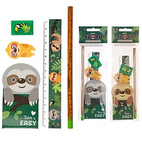 Cute Sloth Design Stationery Set