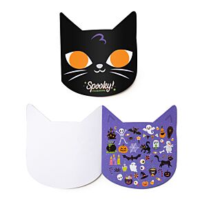 Stickers in Shaped Sticker Book (10 Sheets) - Spooky Cat