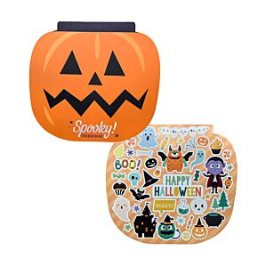 Stickers in Shaped Sticker Book (10 Sheets) - Spooky Pumpkin