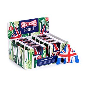 Stretchy Stress Fidget Toy - Union Jack Gorilla 9.5cm