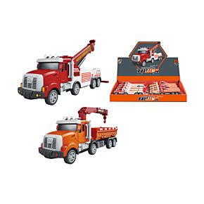 Kids Friction Action Toy - Construction Rescue Truck with Crane Kids Friction Action Toy - Construction Rescue Truck with Crane