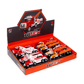 Kids Friction Action Toy - Construction Rescue Truck with Crane Kids Friction Action Toy - Construction Rescue Truck with Crane