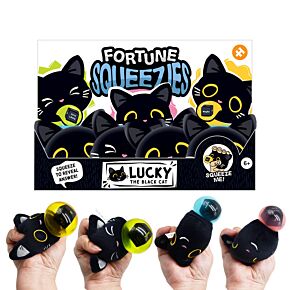 Queasy Squeezies Fidget Toy - Fortune Teller Lucky the Black Cat Queasy Squeezies Fidget Toy - Fortune Teller Lucky the Black Cat